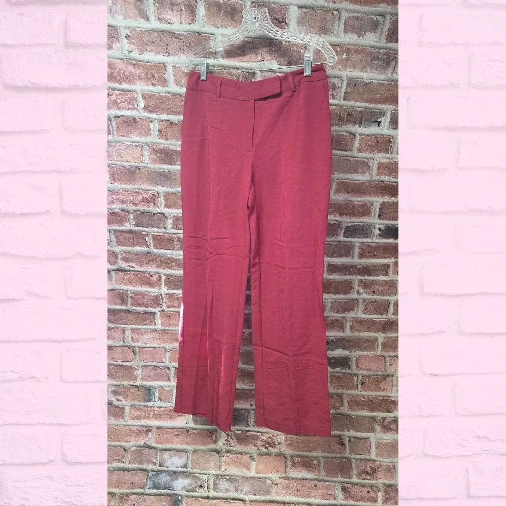 Woman's RENA ROWAN High‎ Rise Business Casual Pants Red Size 6